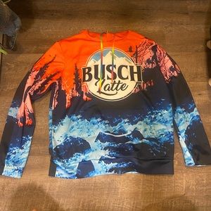 size medium Busch latte sweatshirt